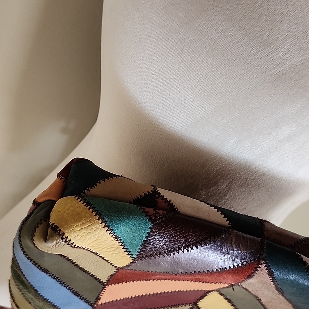 Lucky Brand Multicolor Chevron Patchwork Leather … - image 15